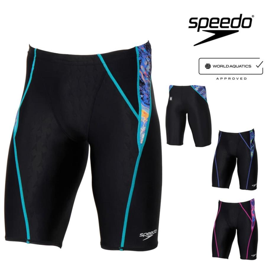 Speedo 競泳水着 メンズ ブラック ブルー　140競パン speedo（スピード） 競泳水着 メンズ WA承認モデル フレックスシグマ
