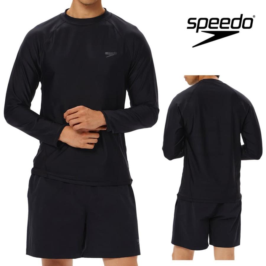 speedo メンズジョーゲロングスリーブショーツ　Lサイズ/黒 公式】ロングスリーブセパレーツ（レディース）｜スピード公式ストア
