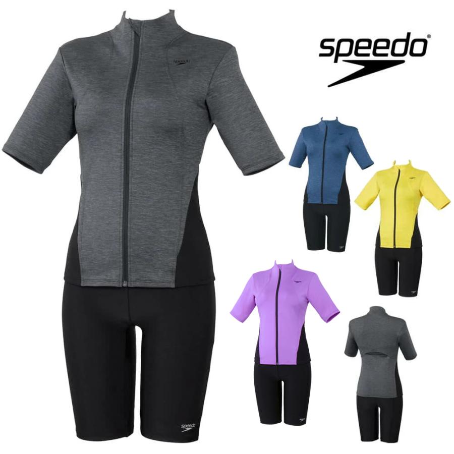 speedo（スピード） フィットネス水着 レディース ショートスリーブ