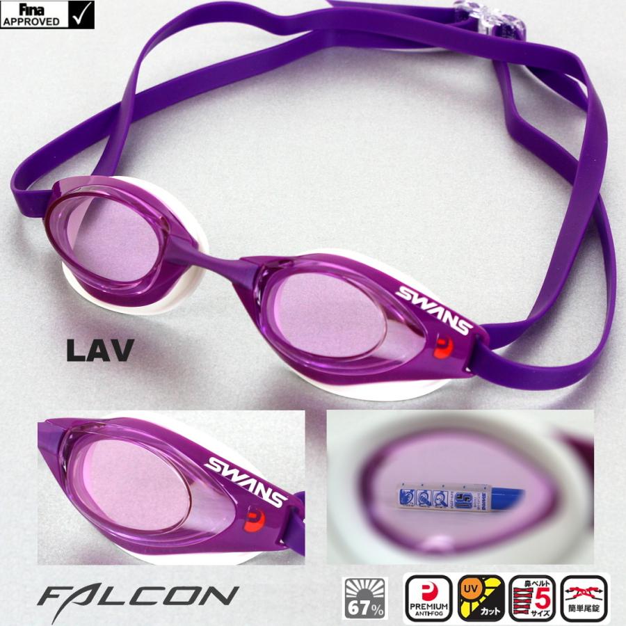 競泳 レーシング Swans スワンズ Falcon ファルコン Fina承認 クリアタイプ クッション付き Sr 71nev Paf プレミアムアンチフォグ 超激安