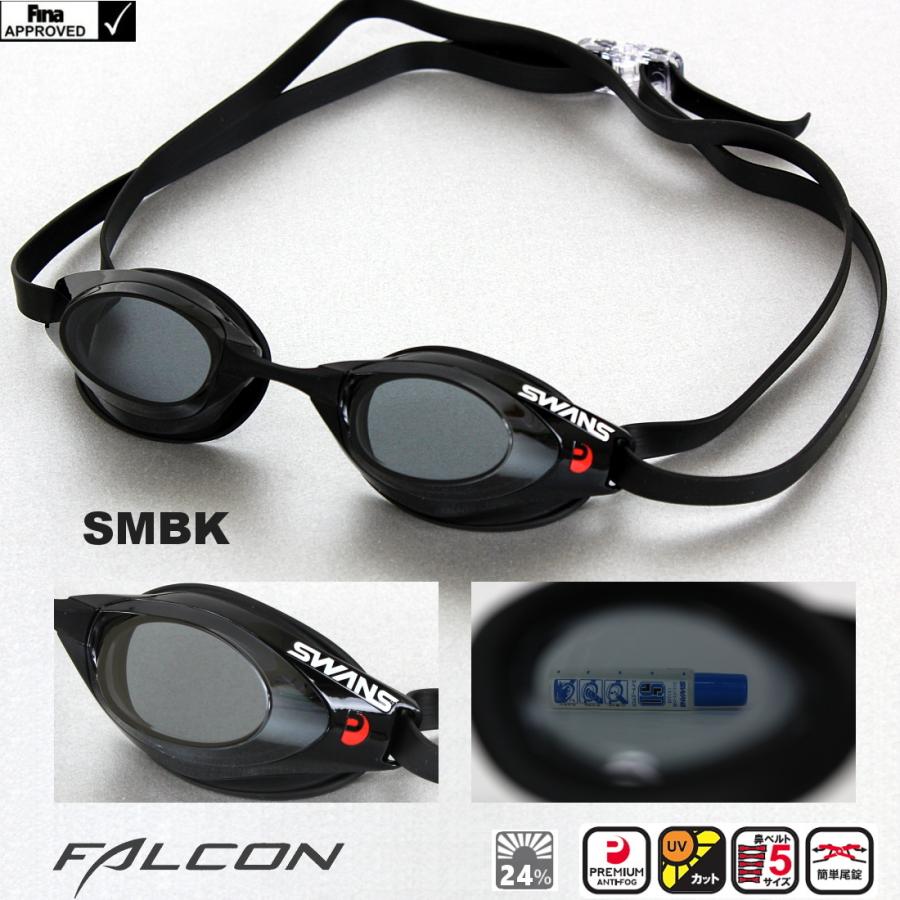 競泳 レーシング Swans スワンズ Falcon ファルコン Fina承認 クリアタイプ クッション付き Sr 71nev Paf プレミアムアンチフォグ 超激安