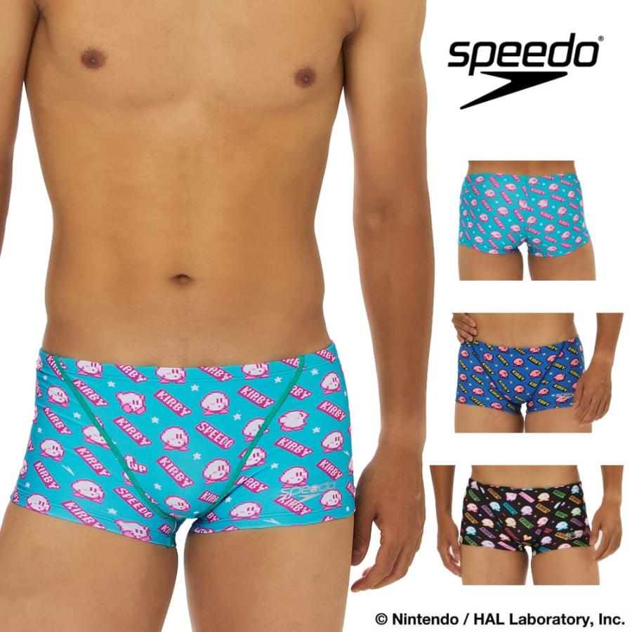 Speedo ターコイズ 水着 Endurance® speedo（スピード） 競泳水着 練習用水着 メンズ カービィ1アップ