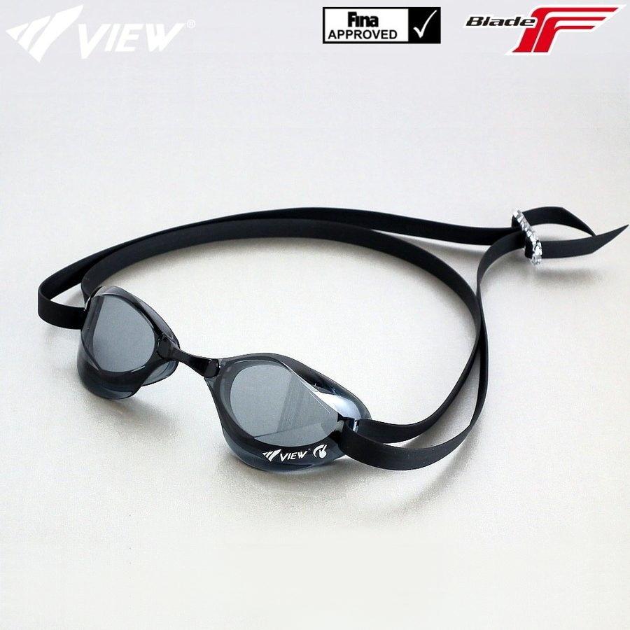 競泳ゴーグル ビュー View Blade F ブレードエフ 競泳 Swipe Fina承認 クリアゴーグル スワイプアンチフォグ 水泳 ノンクッション 10周年記念イベントが V122sa Sk