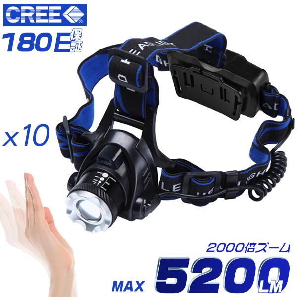 Ledヘッドライト Ledヘッドランプ アウトドア 3発光モード 最大50lm Ledヘッドランプ Usbポート 充電式 ボディーセンサー00倍ズームcree 調節可 おすすめ Rjd10t Ledヘッドライト ドイツレンズ 防災 6ヶ月保証 10個 光トレーディング 通販