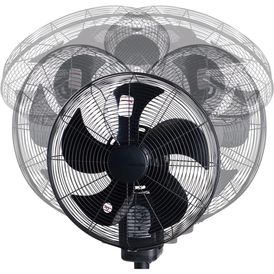 山善（YAMAZEN） 工場扇 工場用扇風機 スタンド式 3D首振り45cm DC
