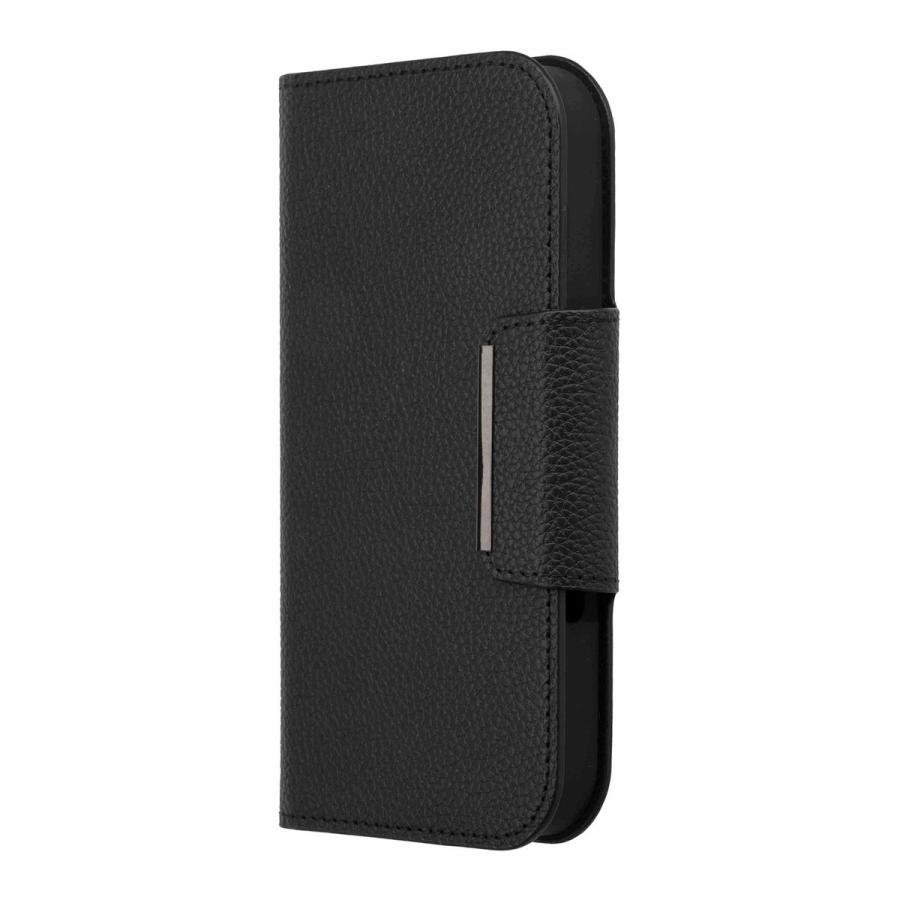 手帳型フリップケース ブラック 背面アレンジを楽しめる手帳型ケース！PGA Premium Style「iPhone 16e