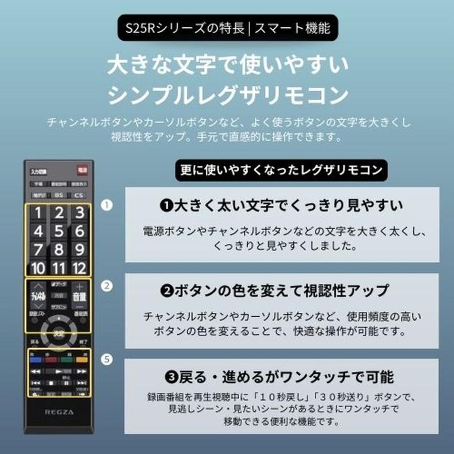 TVS REGZA レグザ 32型 液晶テレビ S25R 地デジ/BS/CS Wチューナー搭載