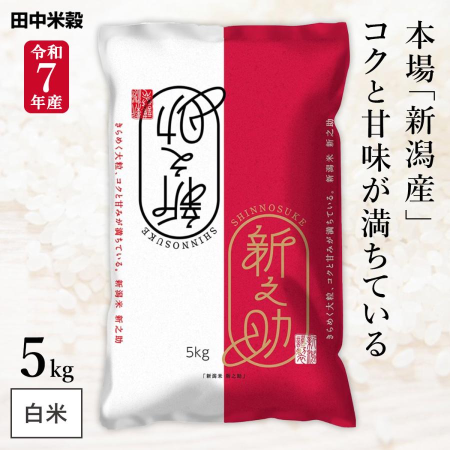 令和7年産 五ツ星お米マイスター厳選 1等米 新潟県産 新之助 5kg(1袋