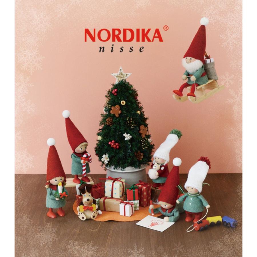 NORDIKA Nisse 【即納!在庫限り】クリスマス人形 そりに乗ったサンタ