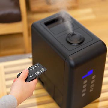 アルコレ ハイブリッド式加湿器 超音波+加熱ヒーター式 上部給水 湿度 