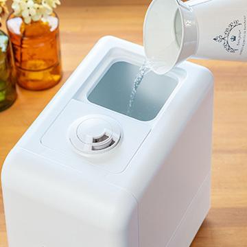 アルコレ ハイブリッド式加湿器 超音波+加熱ヒーター式 上部給水 湿度