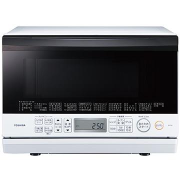 TOSHIBA 東芝 石窯オーブンレンジ 23L 角皿式 スチーム グランホワイト ER-T60(W)｜hikaritv