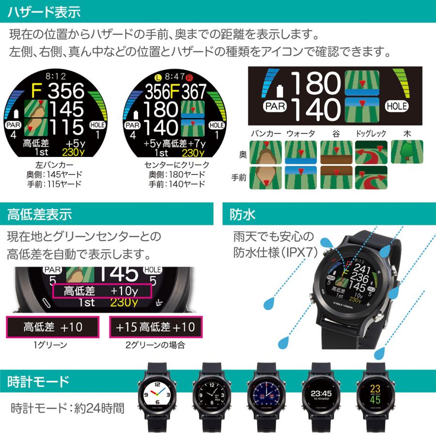 EAGLE VISION EAGLEVISION GPS EAGLE watch ACE EV-933 BK