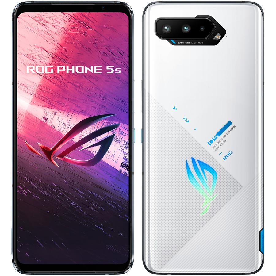 ASUS ROG Phone 5s 16GB 512GB ストームホワイト［SIMフリースマホ］ ZS676KS-WH512R16｜hikaritv