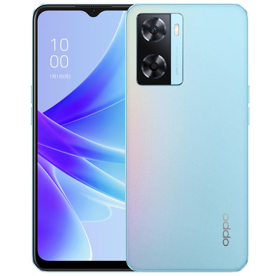 OPPO スマートフォン 本体 ライトブルー A77 CPH2385 OPPO（オッポ） OPPO A77 ブルー ［SIMフリースマホ］ CPH2385BL