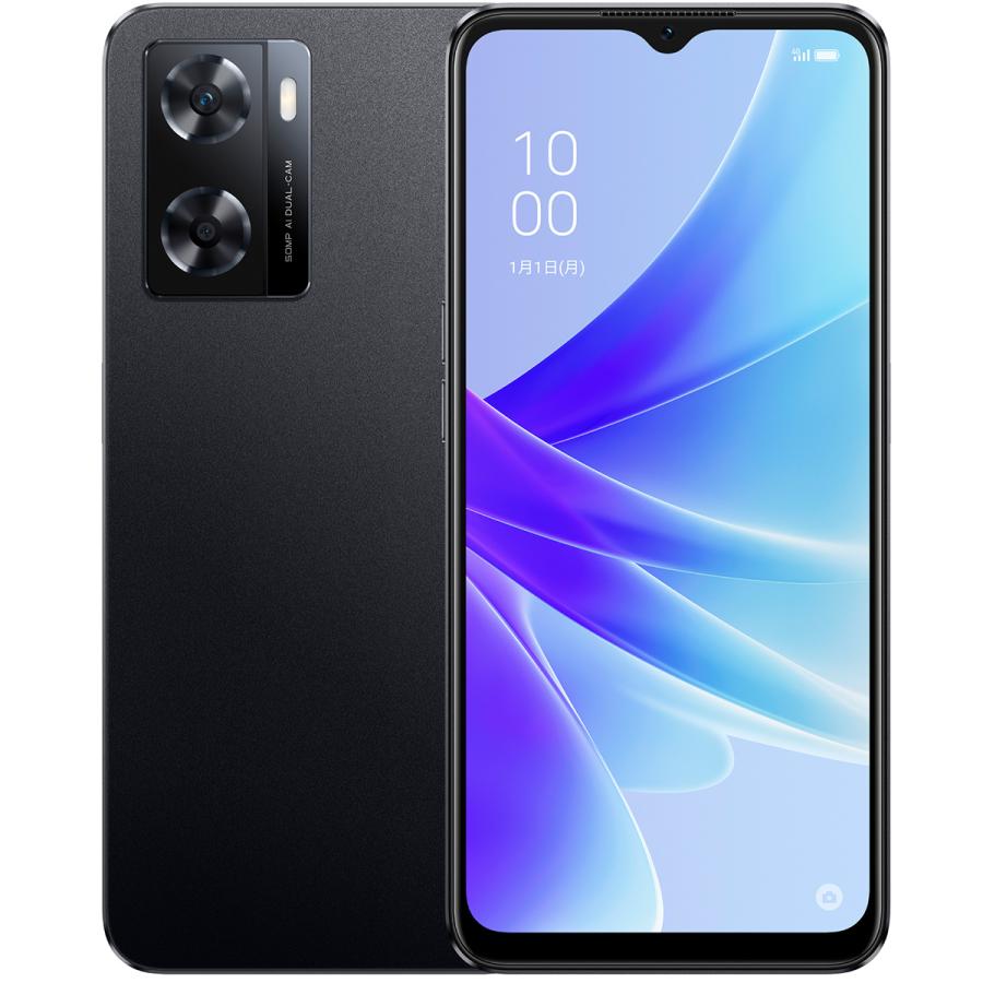 OPPO スマートフォン 本体 ブラック OPPO（オッポ） OPPO A77 ブラック ［SIMフリースマホ］ CPH2385BK