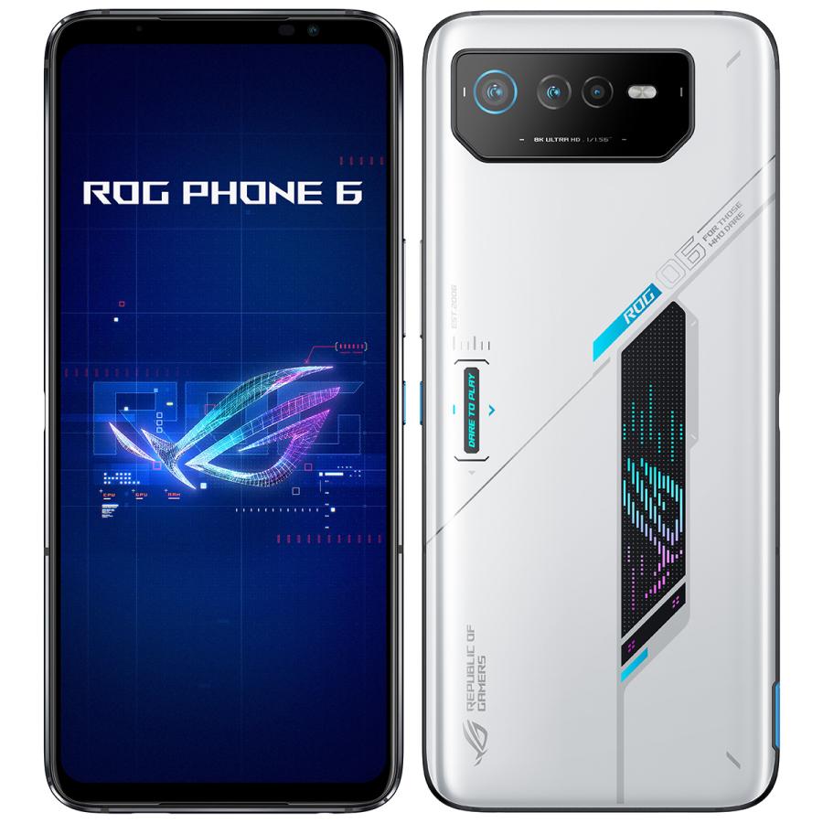 ASUS ROG Phone 6 12GB 256GB ストームホワイト ASUS（エイスース） ASUS ROG Phone 6 ストームホワイト 12GB 256GB