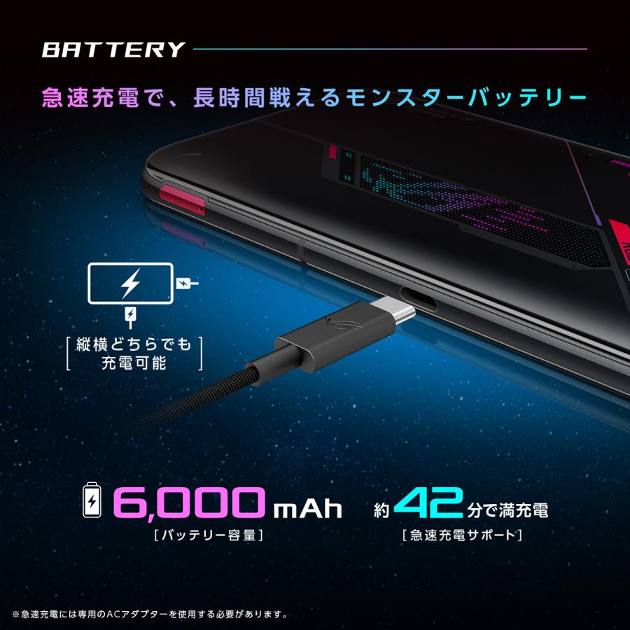 ASUS（エイスース） ASUS ROG Phone 6 ファントムブラック 16GB 512GB