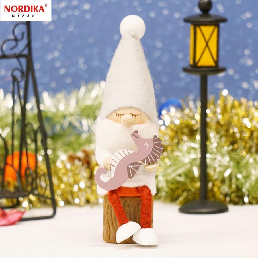 NORDIKA Nisse 【在庫処分特価】クリスマス人形 タツノオトシゴを抱え