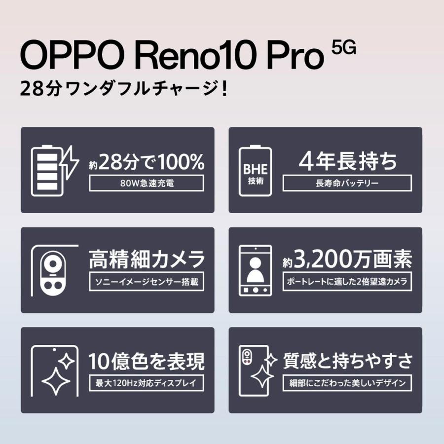 OPPO Reno10 Pro 5G シルバーグレー［SIMフリースマホ］ CPH2541-GY｜hikaritv｜06