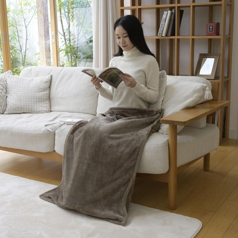 山善（YAMAZEN） 電気ひざ掛け 電気毛布 足がスッポリ入る YHK-SP51