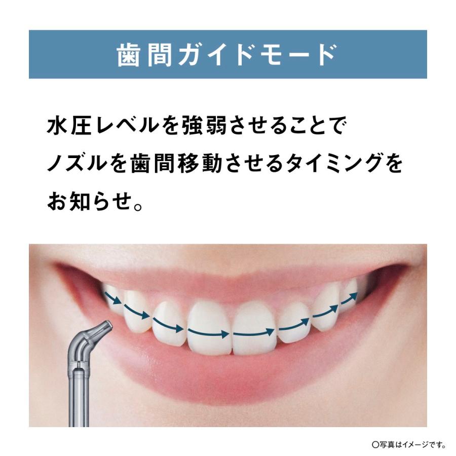 Panasonic 【5年保証付】 パナソニック ジェットウォッシャー 白 ドルツ 口腔洗浄器 口内ケア 歯周ポケット 歯垢除去 超音波水流 据置き 大容量 EW-NJ80-Wの画像
