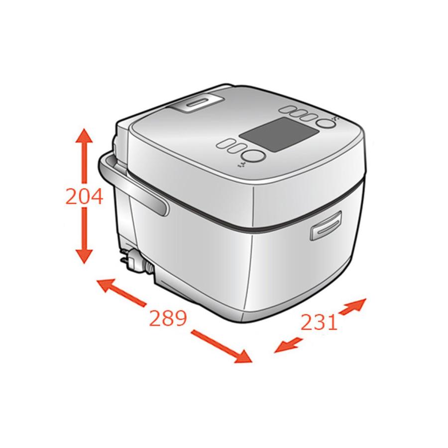 三菱（MITSUBISHI） 三菱電機 IHジャー炊飯器 3.5合 備長炭 炭炊釜 月 