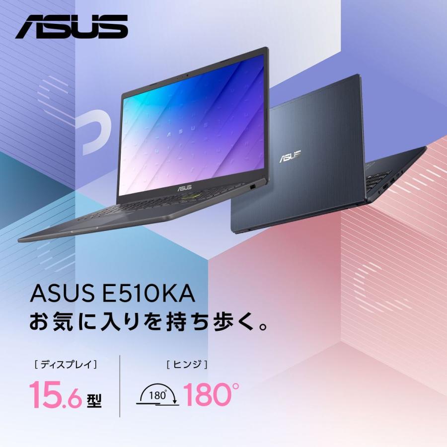 ASUS Vivobook Go 15 スターブラック Office付き FHD SSD256GB メモリ8GB 15.6インチ E510KABQ385WS｜hikaritv｜02