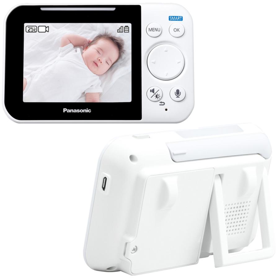Panasonic パナソニック ベビーモニター おやすみ音搭載 ホワイト KX-HC705-Wの画像