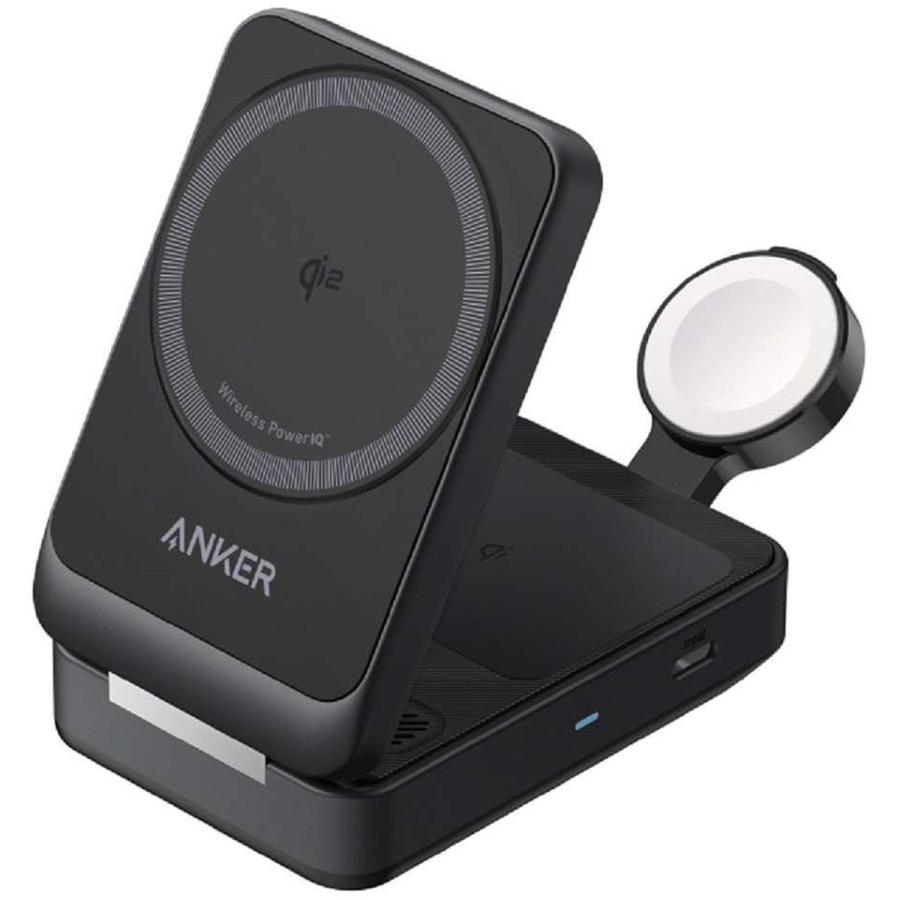 ANKER MagGo Wireless Charging Station Foldable 3-in-1 Qi2対応