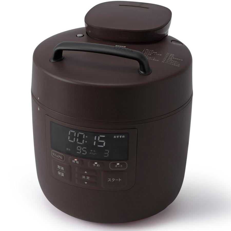 siroca（シロカ） 【在庫限り】siroca 電気圧力鍋 おうちシェフ PRO 自動減圧機能付き ブラウン SP-2DM251-T ...