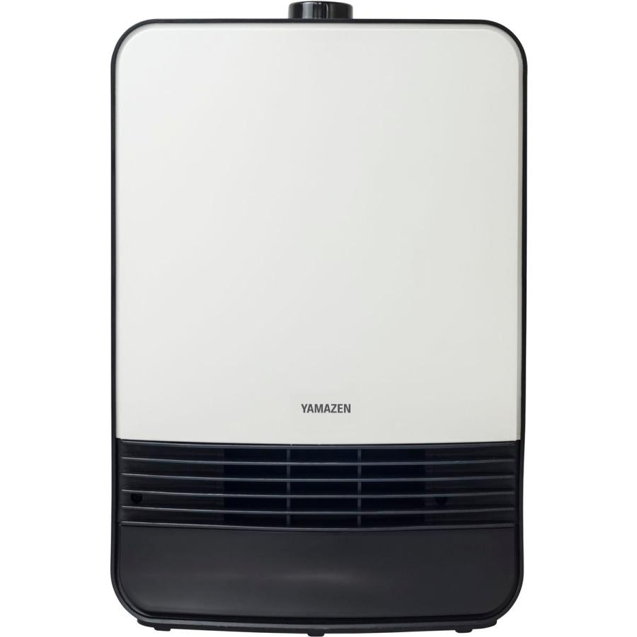 セラミックファンヒーター 山善（YAMAZEN） セラミックファンヒーター 1200W 2段階切替 ホワイト