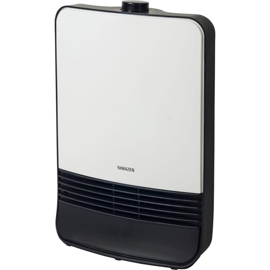 山善（YAMAZEN） セラミックファンヒーター 1200W 2段階切替 ホワイト