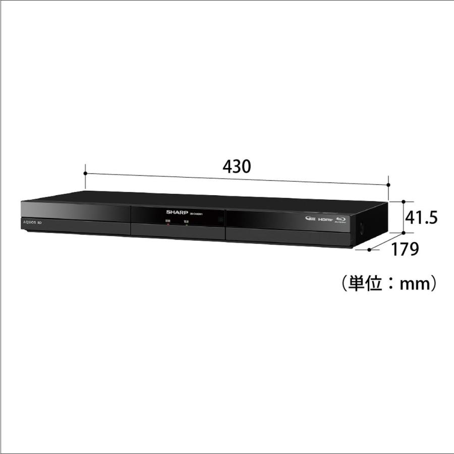 SHARP（シャープ） ブルーレイレコーダー 1TB HDD 2番組同時録画 AQOUS