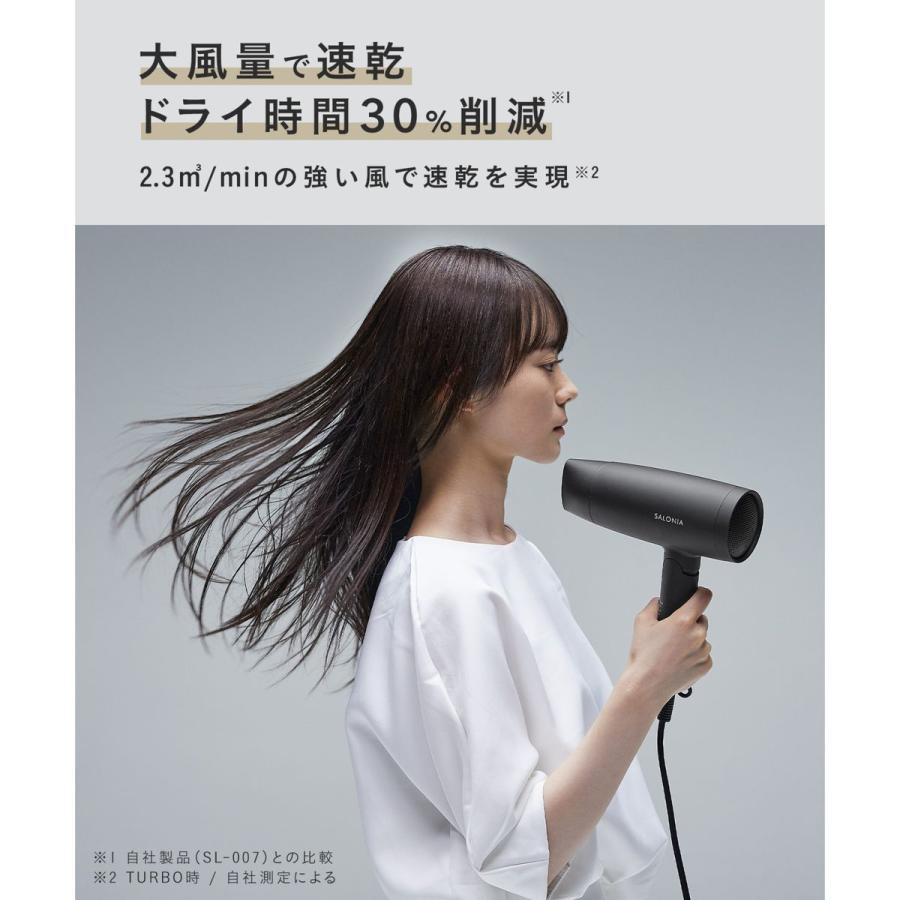 I-ne 【正規品】 サロニア スピーディーイオンドライヤー グレー 3