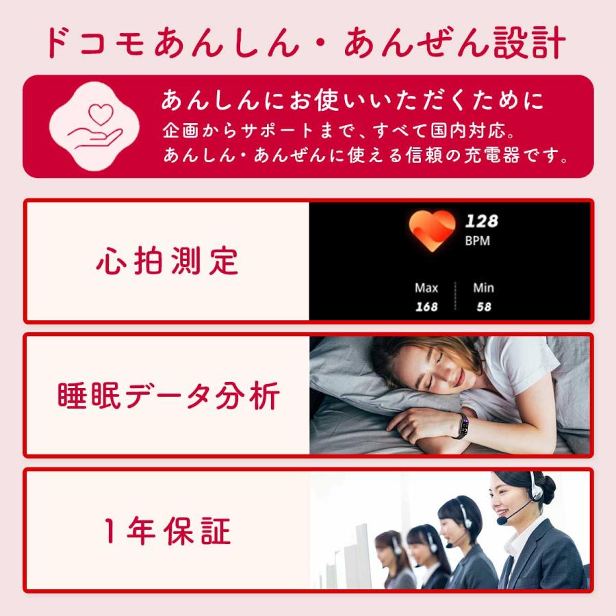 ドコモ純正 スマートウォッチ02 ブラック スポーツ 健康管理 睡眠管理 3~5日間 長時間バッテリー Bluetooth5.2 防水 iPhone Androidの画像