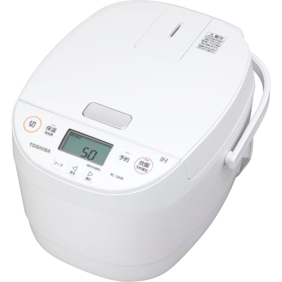 TOSHIBA（東芝） 5.5合 IHジャー炊飯器 保温白米24時間 ホワイト RC