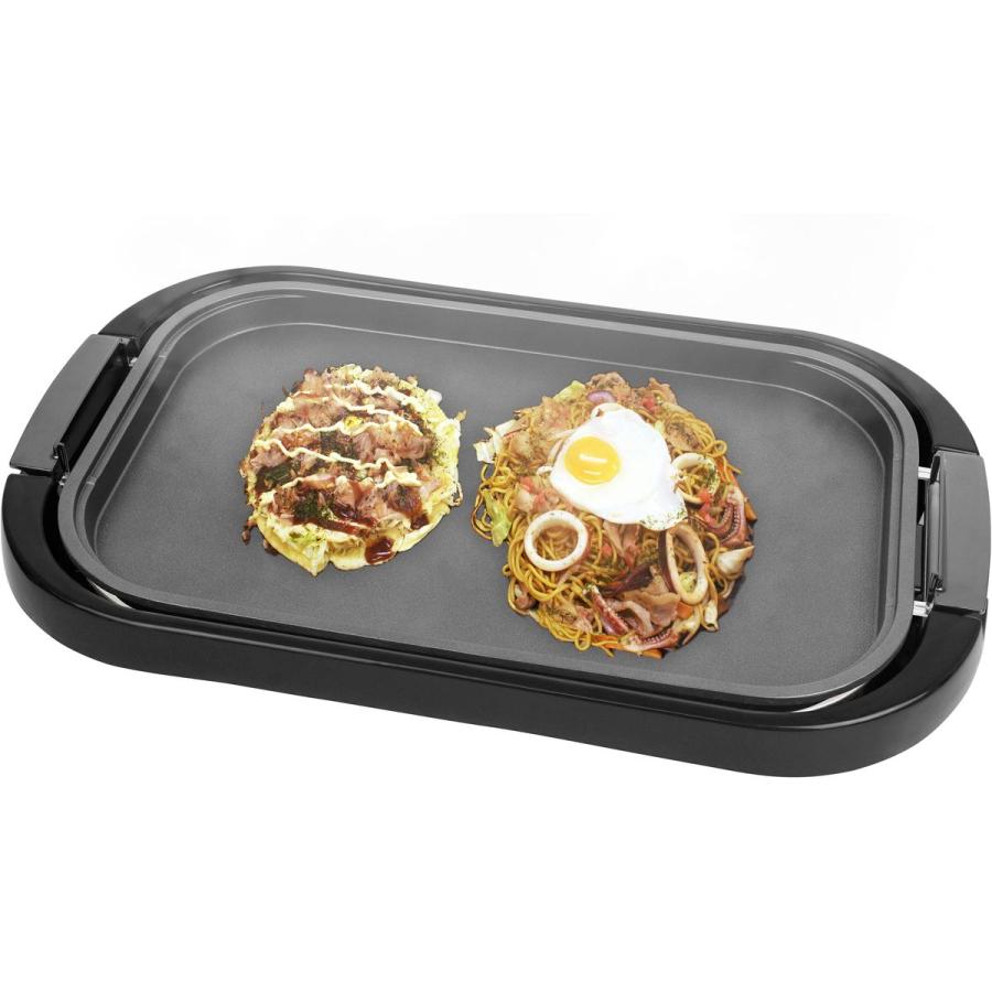 山善（YAMAZEN） ワイドホットプレート 大型 お手入れ簡単 フッ素加工