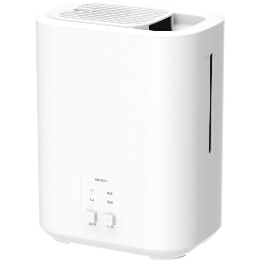山善（YAMAZEN） スチーム式加湿器 上部給水 タンク容量3L 最大加湿量