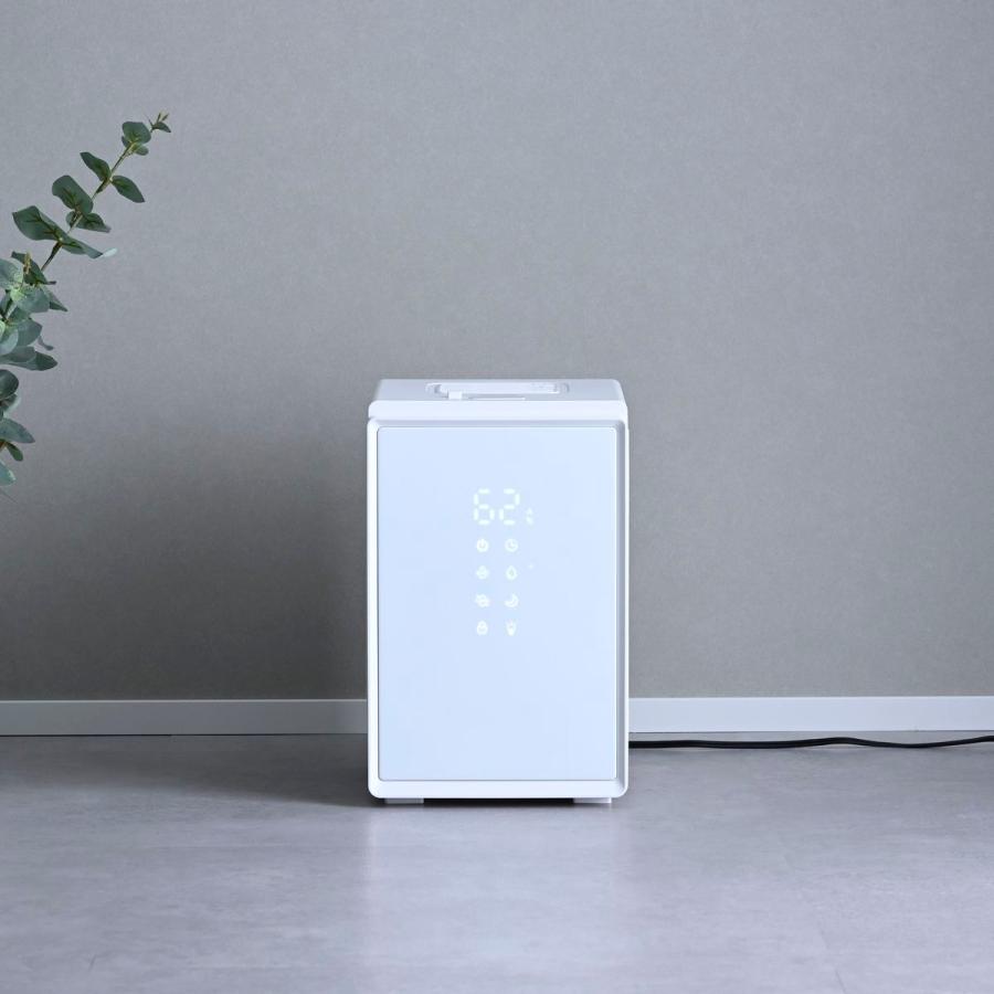 山善（YAMAZEN） キューブ型 スチーム式加湿器 上部給水 炊飯器型 内釜