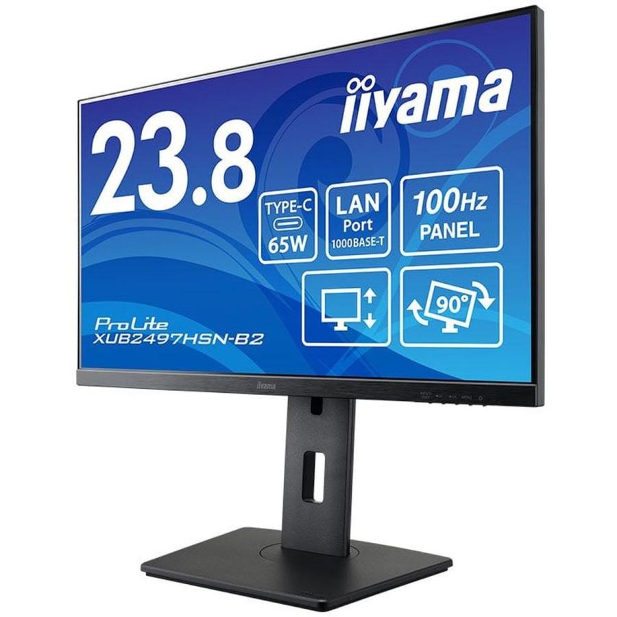 iiyama 液晶ディスプレイ 23.8型/1920×1080/HDMI DisplayPort USB Type