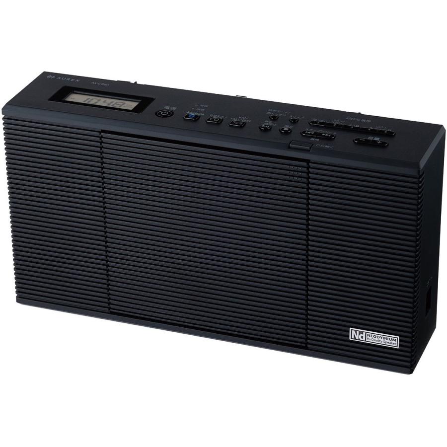 TOSHIBA（東芝） AUREX オーレックス CDラジオ ブラック Bluetooth対応
