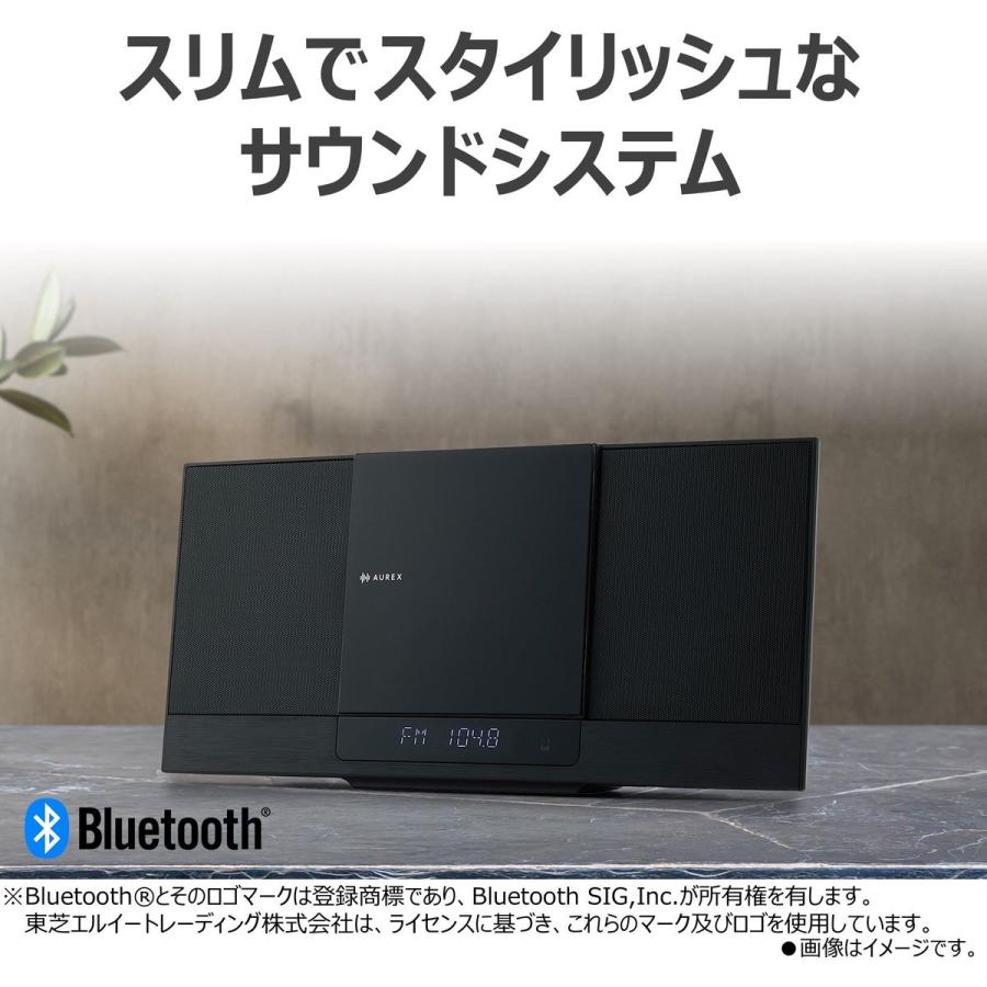 AUREXラジオ・コンポ ブラック TOSHIBA TOSHIBA（東芝） AUREX オー