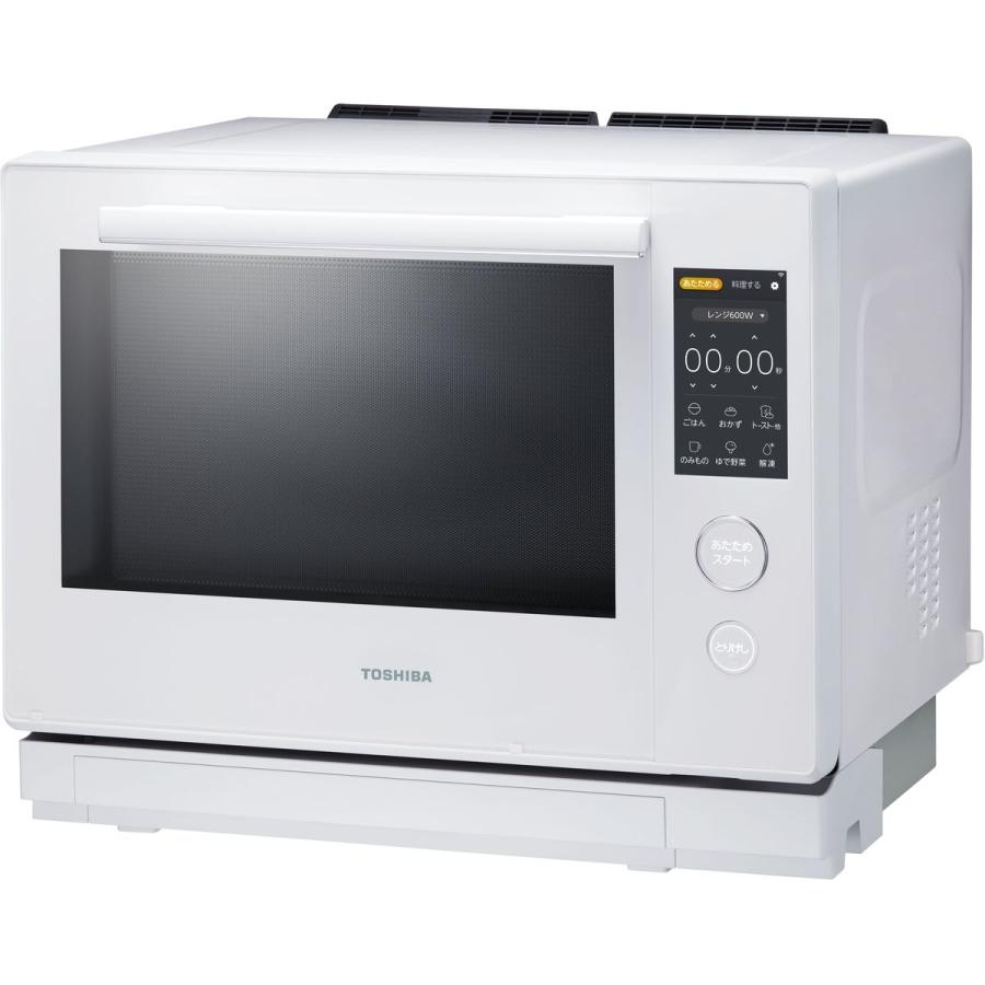 東芝 石窯ドーム 過熱水蒸気 オーブンレンジ 30L 2段調理 グランホワイト ER-D7000A-Wの画像