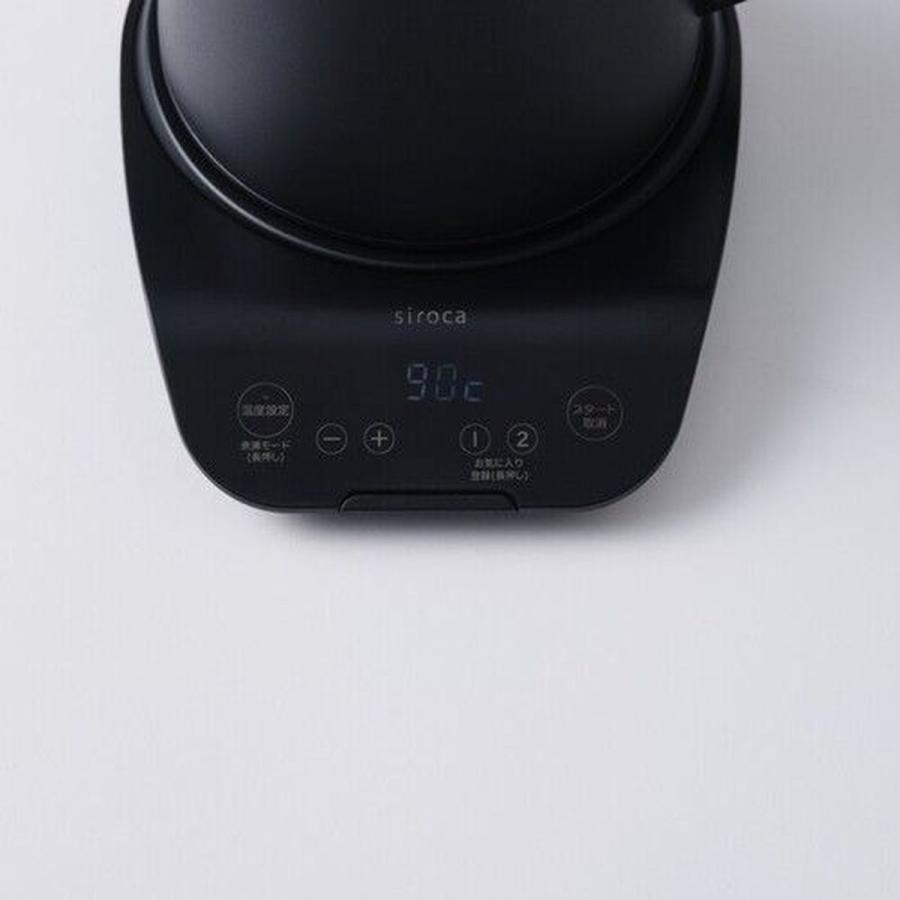 siroca（シロカ） 温度調節電気ケトル 0.8L 細口ノズル ステンレス製