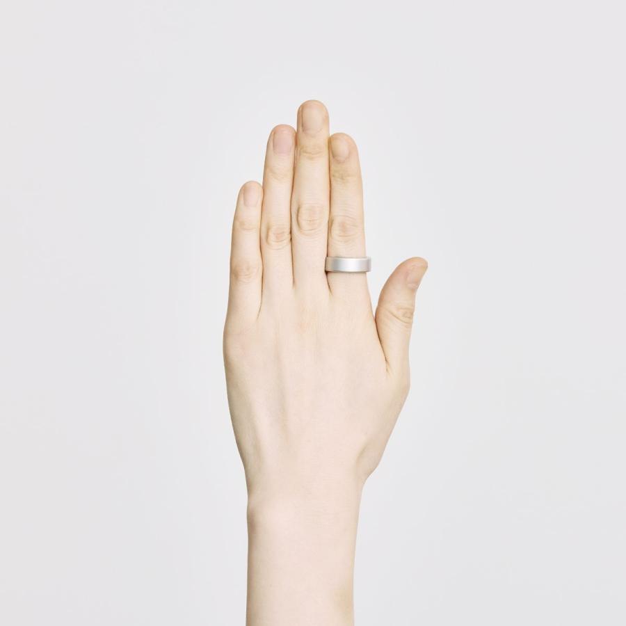 SOXAI RING 2 スマートリング 日本製 睡眠管理 健康管理 iPhone android 最長14日間 チタン製 防水 サウナ サブスク不要 ソクサイリング 8号 マットシルバーの画像