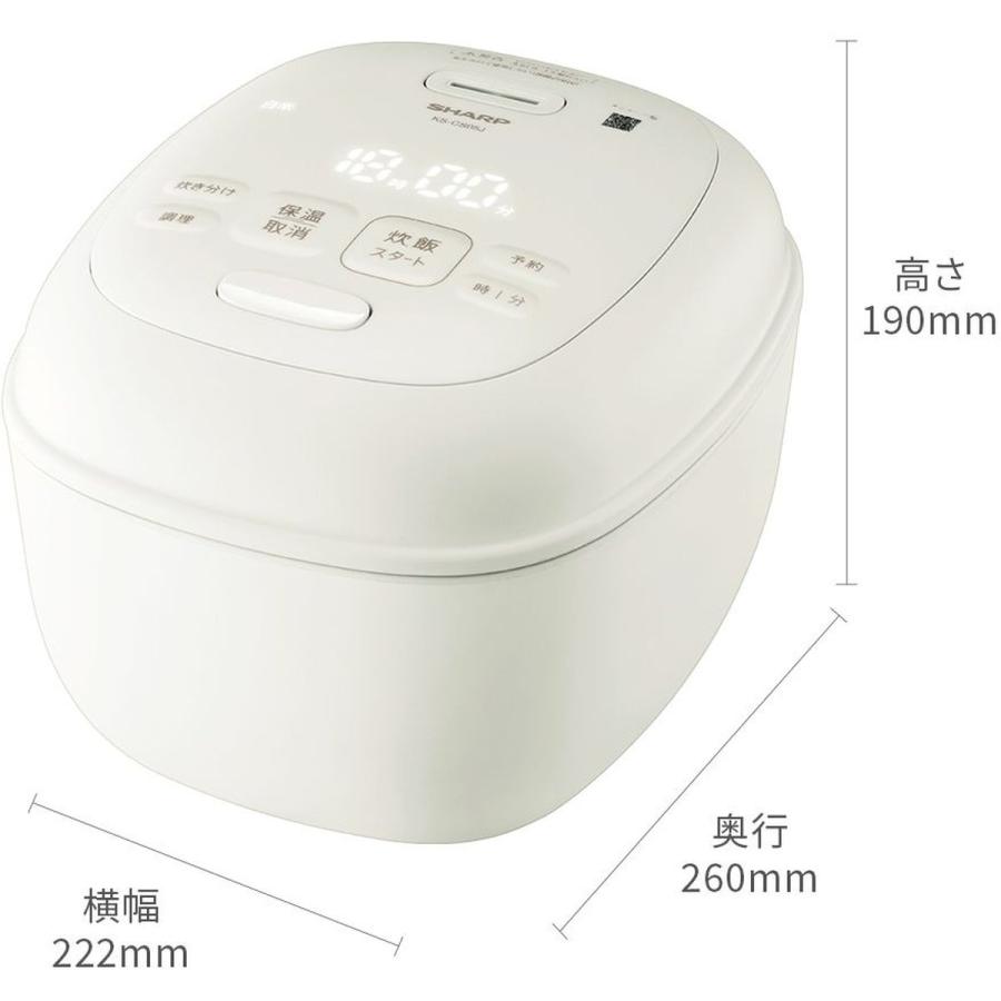 SHARP（シャープ） マイコン炊飯器 黒厚釜 炊飯ジャー 3合炊き
