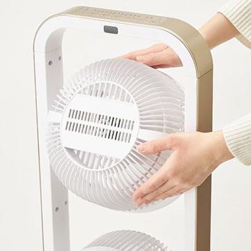 アルコレ 3連マルチファン サーキュレーター ホワイト 扇風機 3ファン