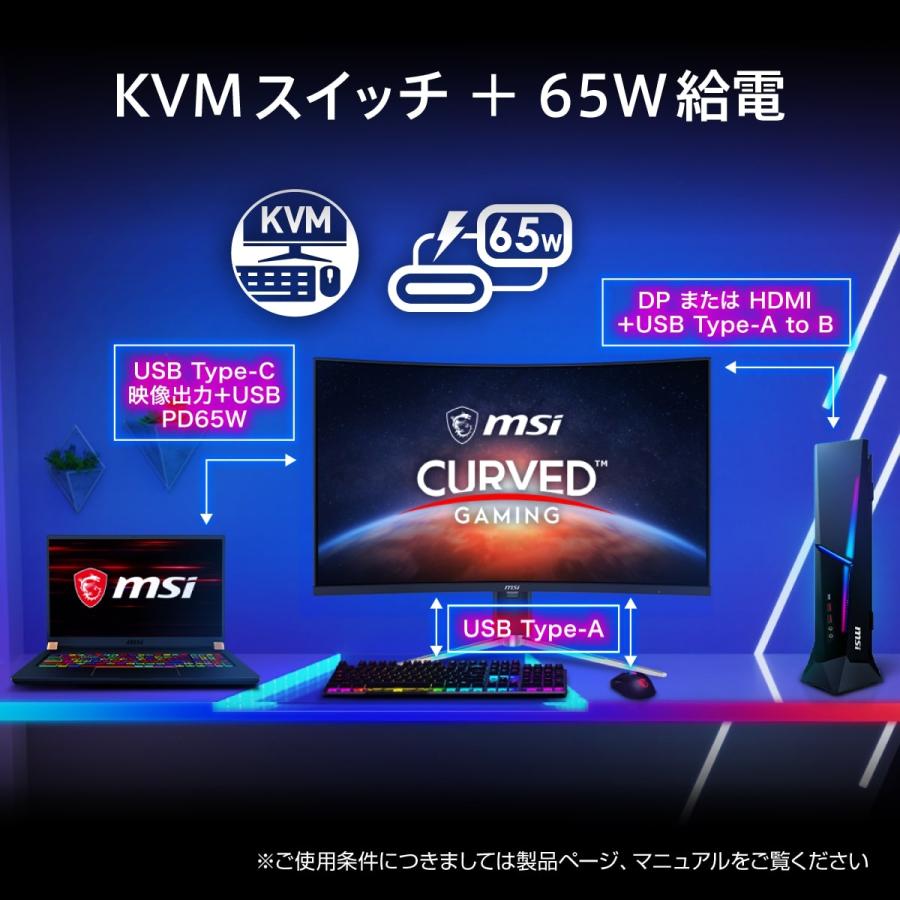 MSI 湾曲ゲーミングモニター MAG 325CQRF QD E2 31.5インチ/WQHD MSI 湾曲ゲーミングモニター MAG 325CQRF QD E2 31.5インチ/WQHD