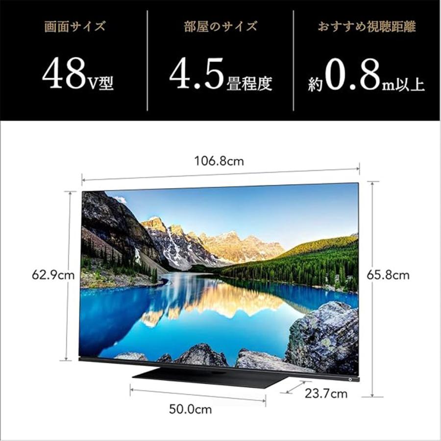 TVS REGZA 【リファービッシュ品】REGZA（レグザ）X8900L 48型4K有機ELテレビ ネット動画/メーカー1年保証【配送のみ 設置なし 軒先渡し】 48X8900L(R)｜hikaritv｜03